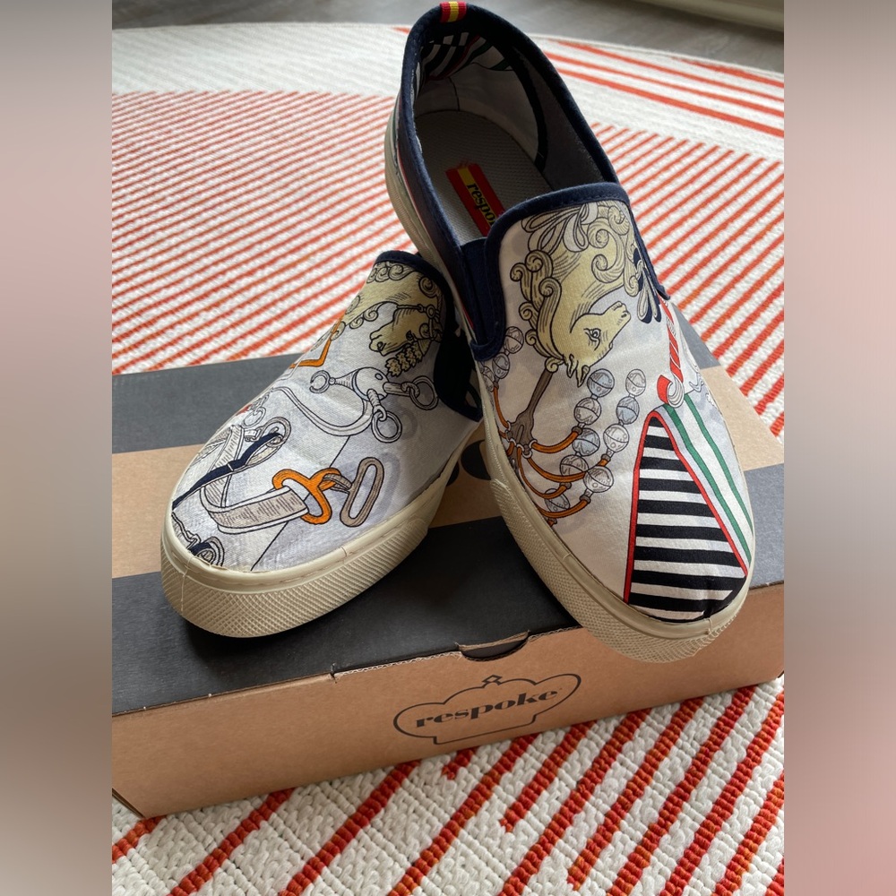 Respoke Bouquet Sneaker with Hermes silk